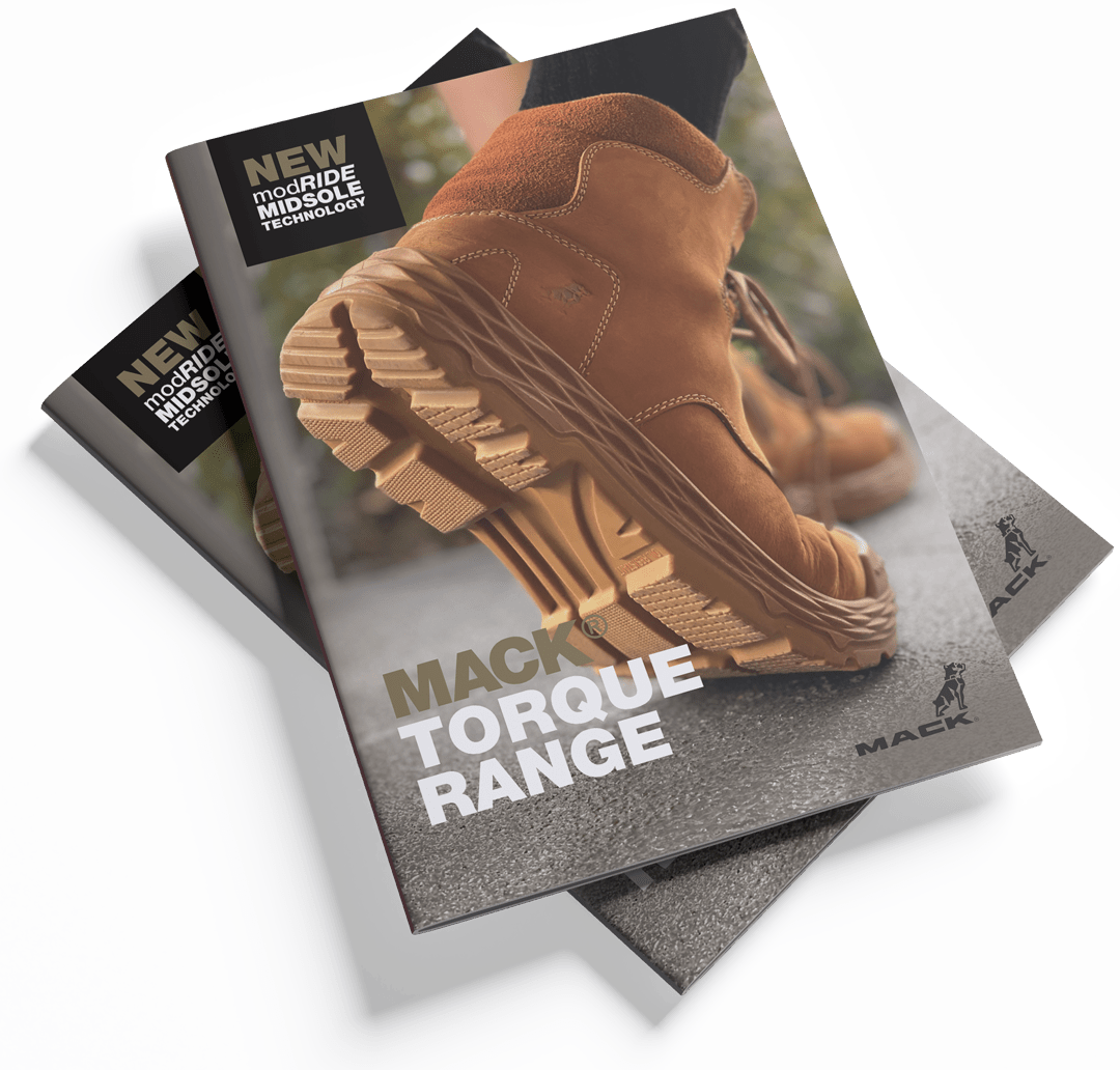 Mack Torque range safety boots with advanced midsole technology for comfort and stability