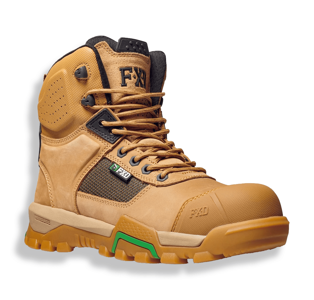 FXD work boots range featuring modern tradie footwear and safety boots for performance and comfort