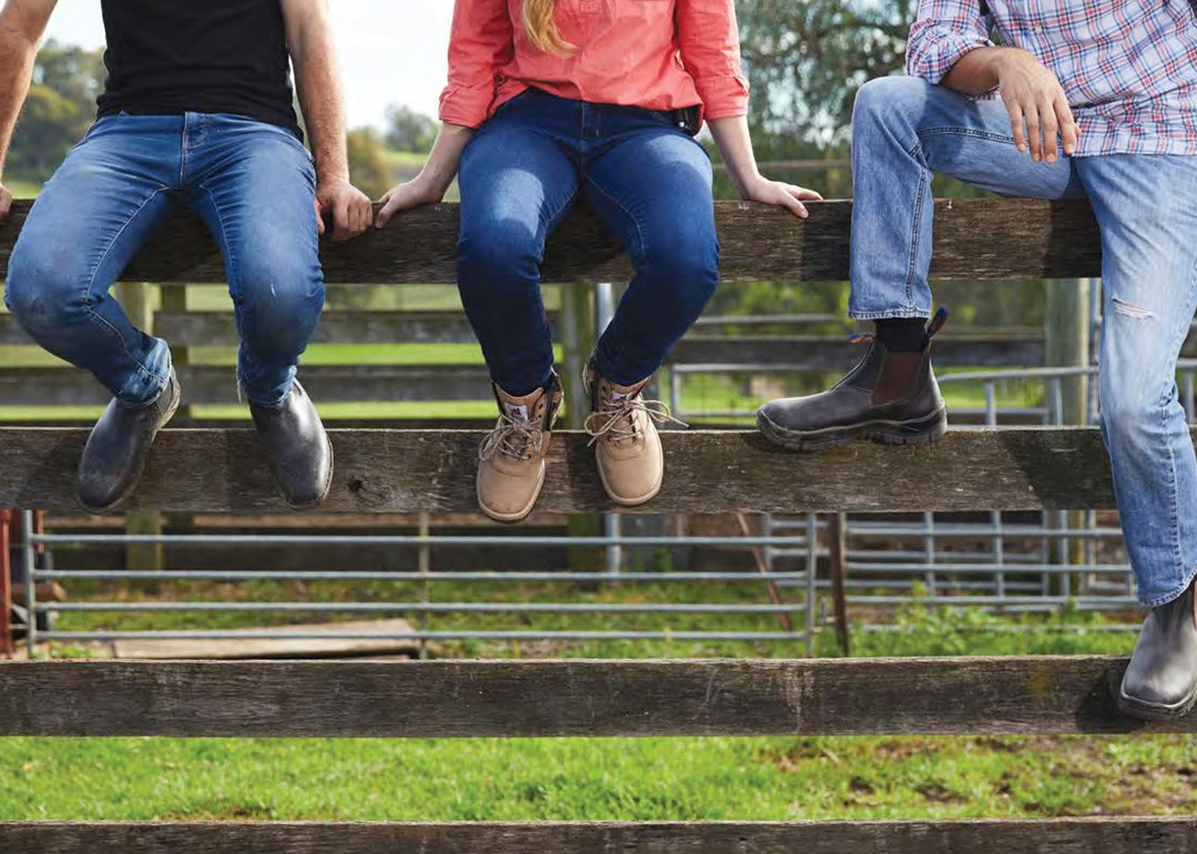 Mongrel boots Australian made safety footwear with durable construction and ZipSider design by Finer Embroidery Albury Wodonga